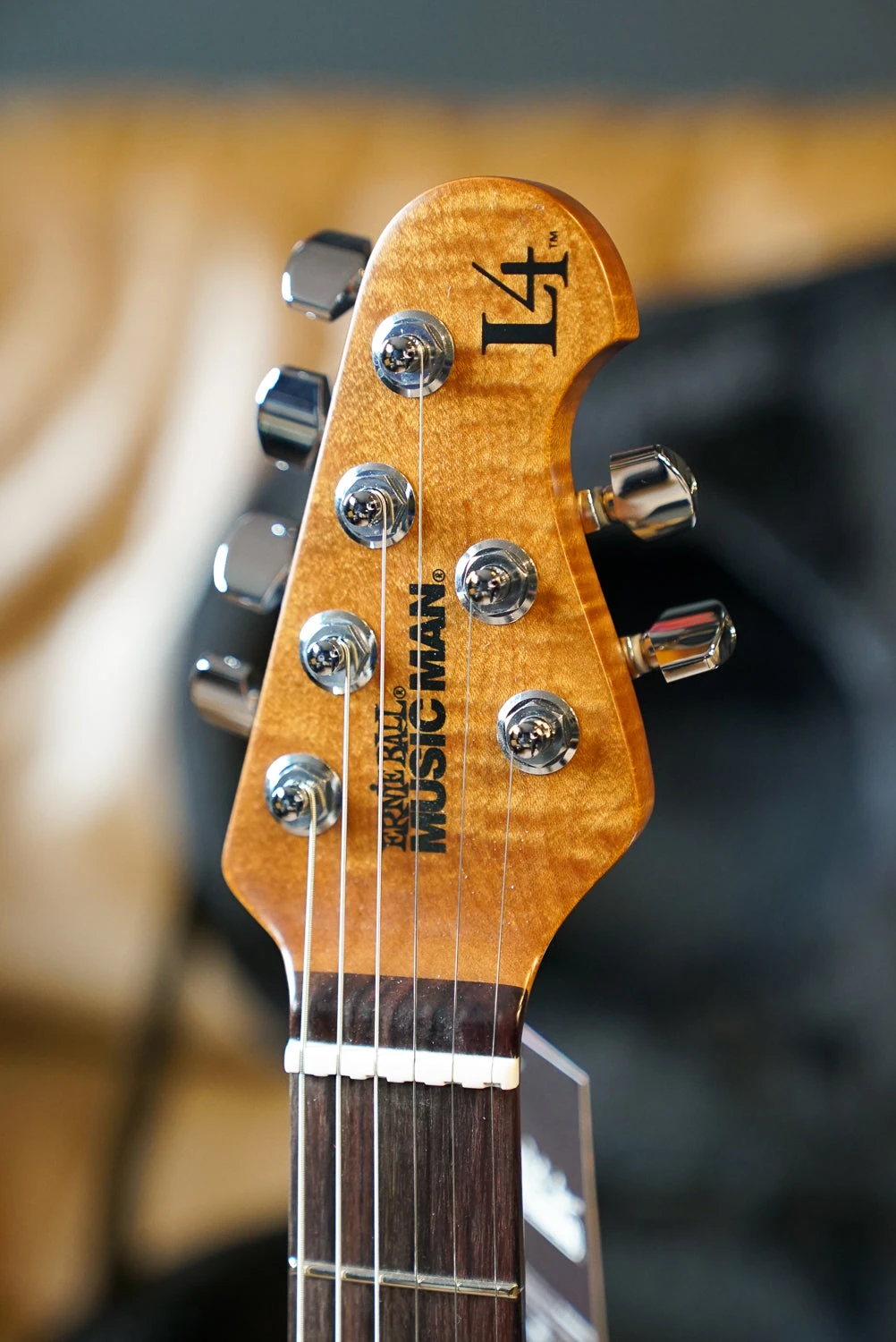 Music Man Luke 4 HH Maple Top - Afterburn 4 Music Man Luke 4 HH Maple Top - Afterburn - Image 4