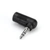 Hosa GMP-272 Right-Angle Adaptor 3.5 Mm TRS To 3.5 Mm TRS