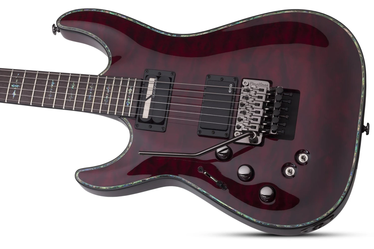 Schecter Hellraiser C-1 FR S Left Hand – Black Cherry (BCH) 5 Schecter Hellraiser C-1 FR S Left Hand – Black Cherry (BCH) - Image 5