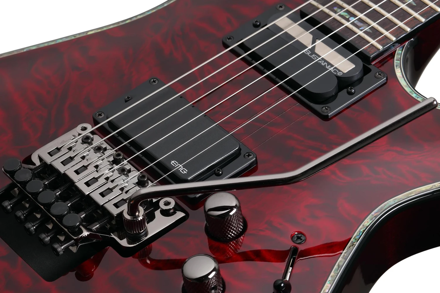 Schecter Hellraiser C-1 FR S Left Hand – Black Cherry (BCH) 3 Schecter Hellraiser C-1 FR S Left Hand – Black Cherry (BCH) - Image 3