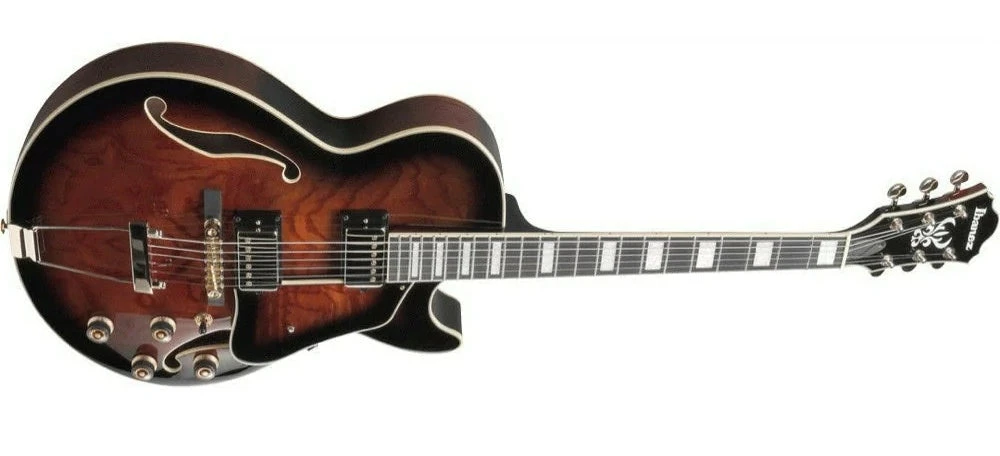 Ibanez AG95QA DBS Artcore Hollowbody Guitar Dark Brown Sunburst 2 Ibanez AG95QA DBS Artcore Hollowbody Guitar Dark Brown Sunburst - Image 2