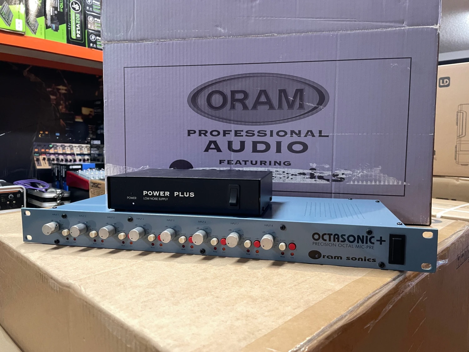 Pre-Owned Oram Sonics Octasonic+ 8-Channel Microphone Preamp Rack 1 Pre-Owned Oram Sonics Octasonic+ 8-Channel Microphone Preamp Rack