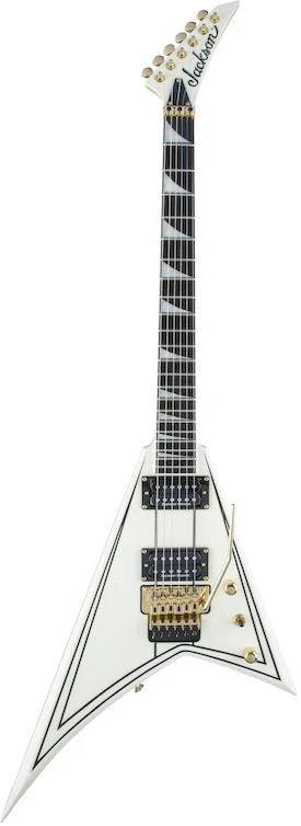 Jackson Pro Series Rhoads RR-3, Ivory With Black Pinstripes 1 Jackson Pro Series Rhoads RR-3, Ivory With Black Pinstripes