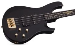 Schecter Johnny Christ Satin Black Bass Guitar. -Guitar Store JohnnyChristBass.02
