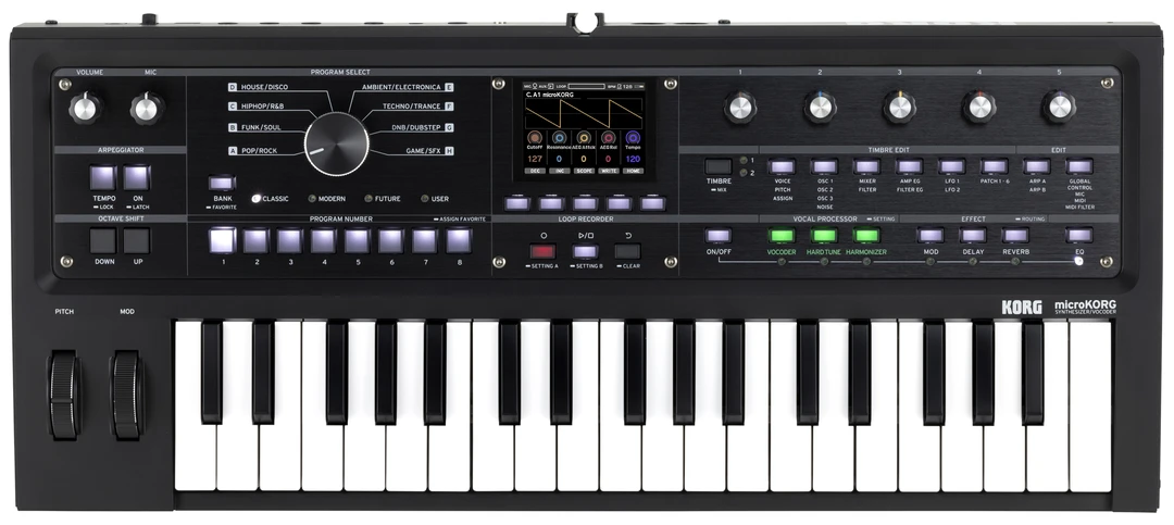 Korg MicroKorg 2 Synthesiser / Vocoder - Limited Edition Black 1 Korg MicroKorg 2 Synthesiser / Vocoder - Limited Edition Black