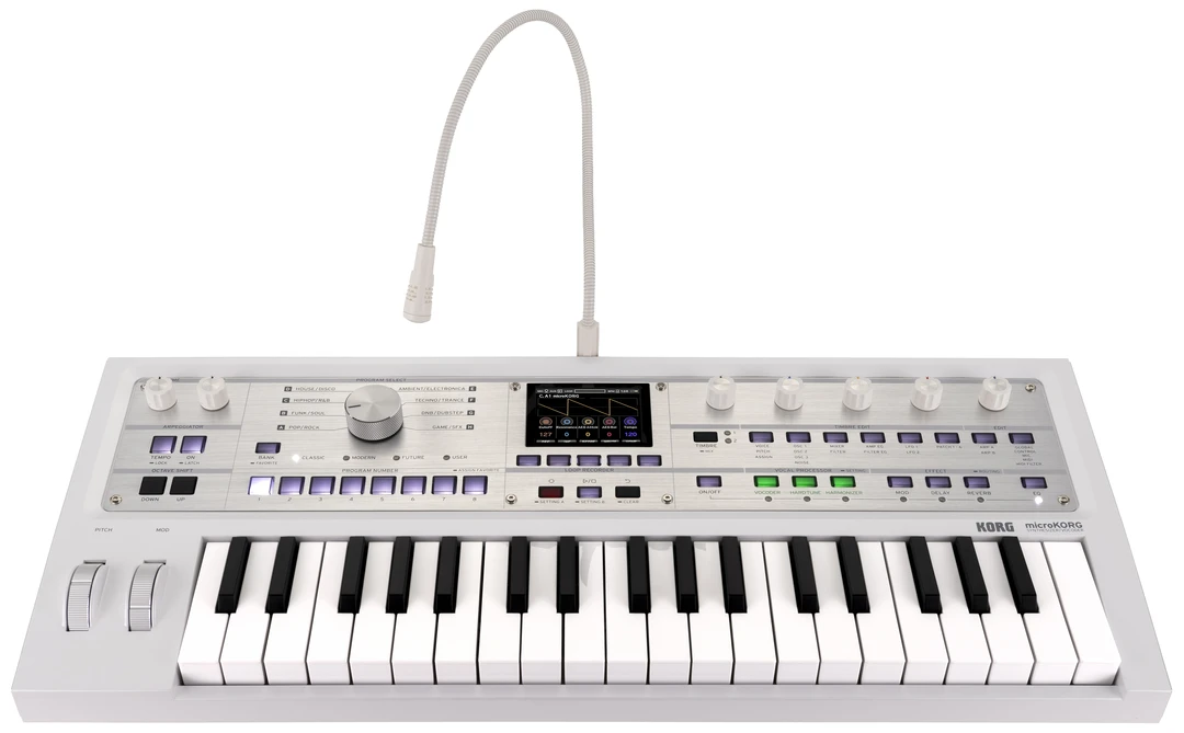 Korg MicroKorg 2 Synthesiser / Vocoder - Limited Edition White 6 Korg MicroKorg 2 Synthesiser / Vocoder - Limited Edition White - Image 6