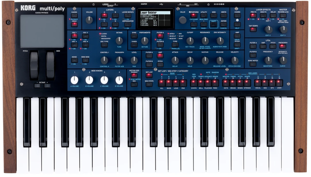 Korg Multi/poly Virtual Analog 37-Key Synthesiser 1 Korg Multi/poly Virtual Analog 37-Key Synthesiser