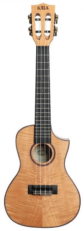 Kala Solid Flame Maple Concert Ukulele W/Cutaway (KA-ASFM-C-C) 1 Kala Solid Flame Maple Concert Ukulele W/Cutaway (KA-ASFM-C-C)