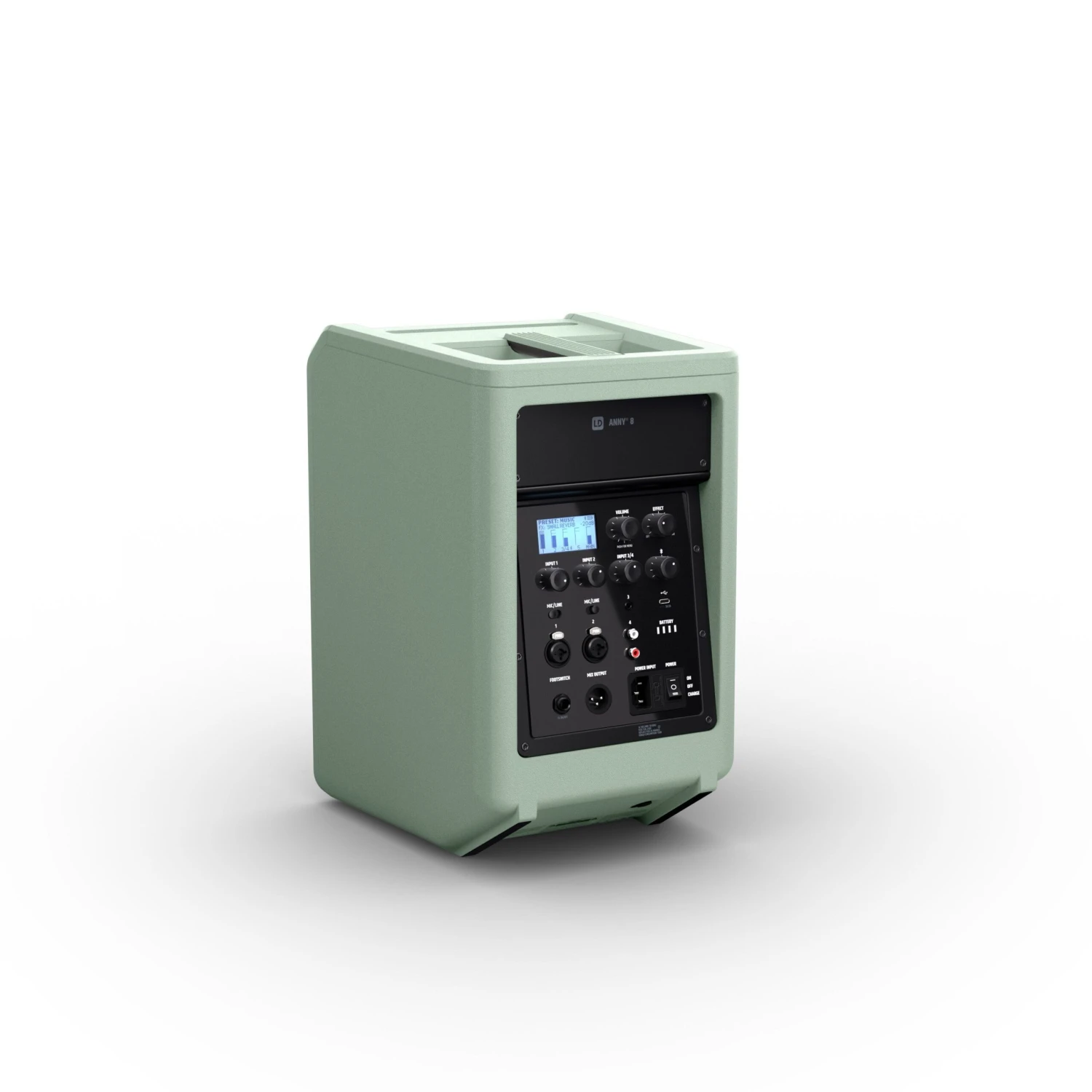 LD Systems ANNY 8 Green - 8" Portable Battery-Powered 160W Bluetooth PA System W/ Mixer (Copy) 3 LD Systems ANNY 8 Green - 8" Portable Battery-Powered 160W Bluetooth PA System W/ Mixer (Copy) - Image 3