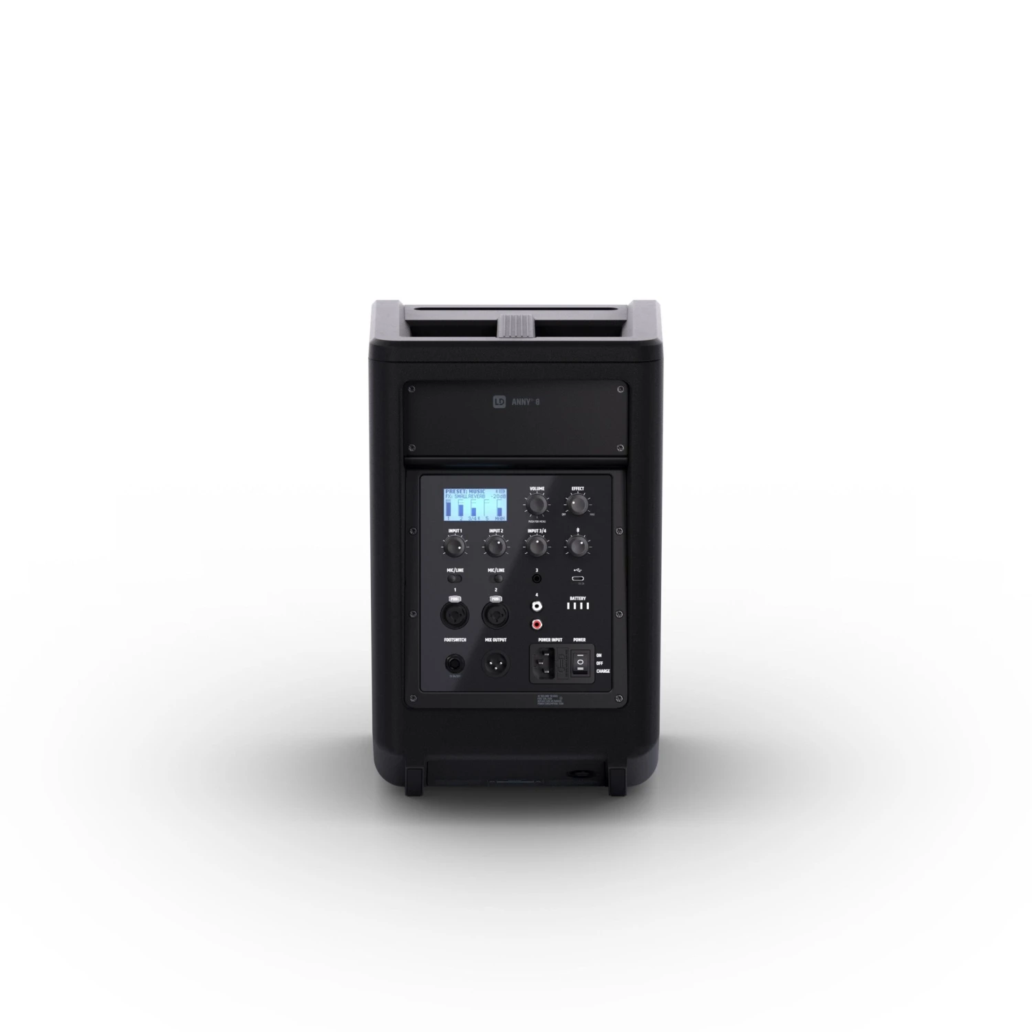 LD Systems ANNY 8 - 8" Portable Battery-Powered 160W Bluetooth PA System W/ Mixer 3 LD Systems ANNY 8 - 8" Portable Battery-Powered 160W Bluetooth PA System W/ Mixer - Image 3