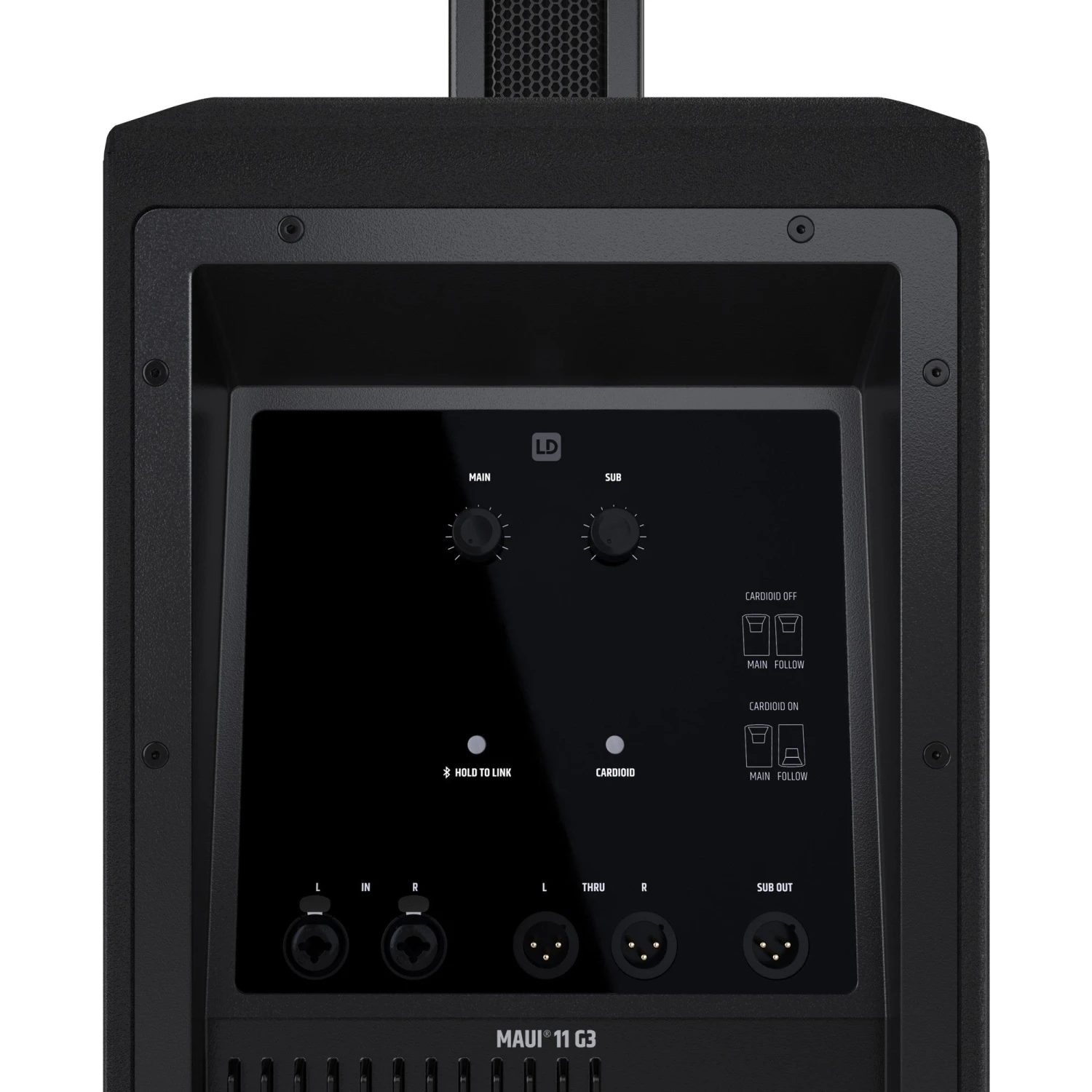 LD Systems MAUI 11 G3 Portable 1460 Watt Powered Cardioid Column PA System 5 LD Systems MAUI 11 G3 Portable 1460 Watt Powered Cardioid Column PA System - Image 5