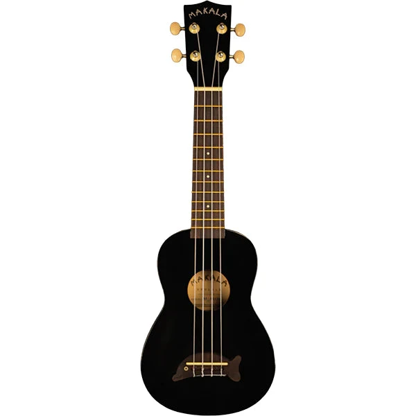Makala MK-SD/BK Dolphin Soprano Ukulele - Black 1 Makala MK-SD/BK Dolphin Soprano Ukulele - Black