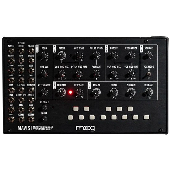 Moog Mavis Semi-Modular Analog Tabletop Synthesizer 1 Moog Mavis Semi-Modular Analog Tabletop Synthesizer