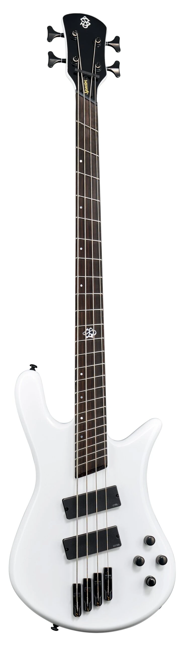 Spector NS Dimension HP 4-String Multi-Scale Bass Guitar - White Sparkle Gloss 1 Spector NS Dimension HP 4-String Multi-Scale Bass Guitar - White Sparkle Gloss