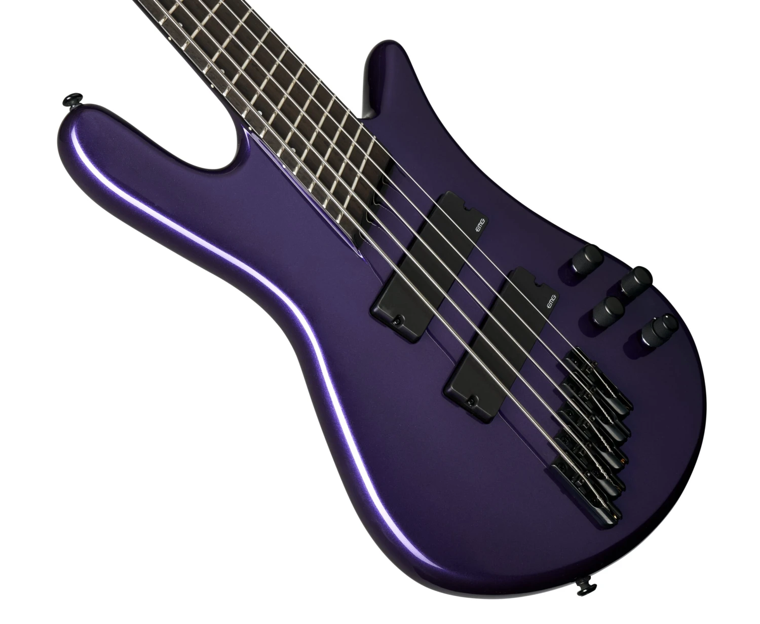 Spector NS Dimension HP 5-String Multi-Scale Bass Guitar - Plum Gloss 2 Spector NS Dimension HP 5-String Multi-Scale Bass Guitar - Plum Gloss - Image 2