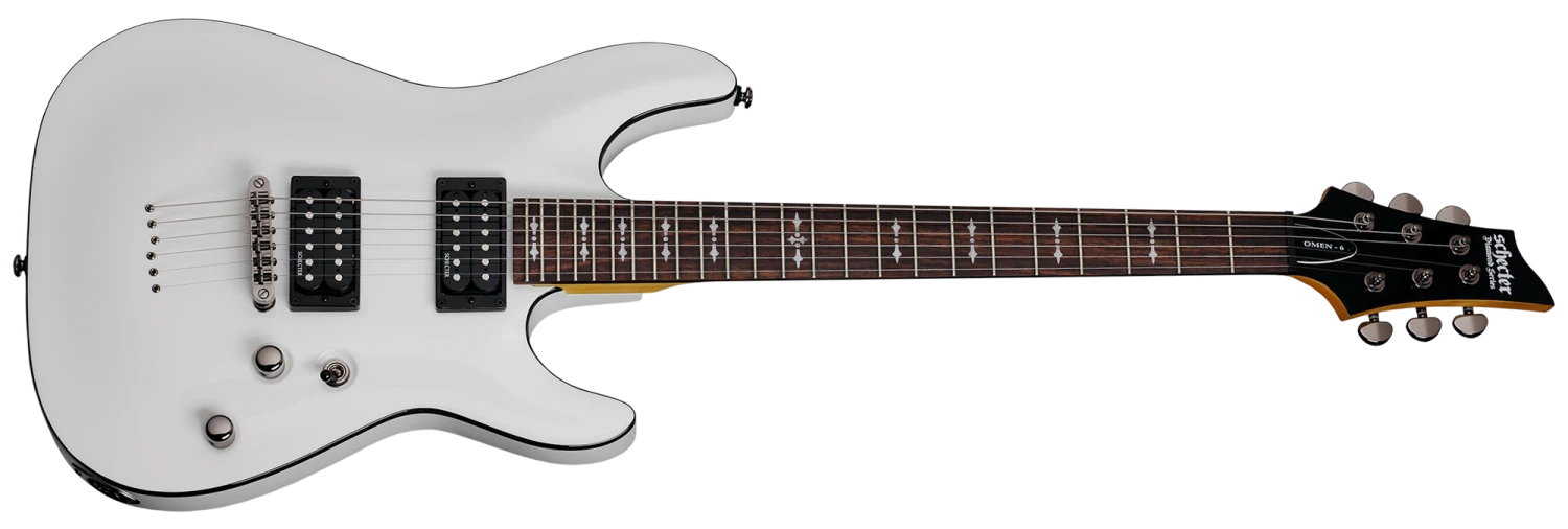 Schecter Omen-6 Vintage White 2 Schecter Omen-6 Vintage White - Image 2