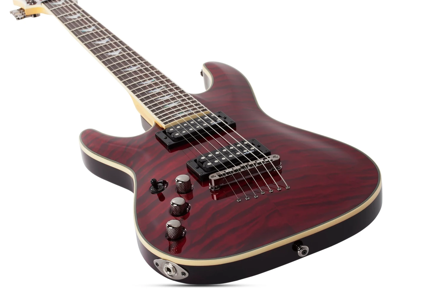 Schecter Omen Extreme-7 Left Handed – Black Cherry 6 Schecter Omen Extreme-7 Left Handed – Black Cherry - Image 6