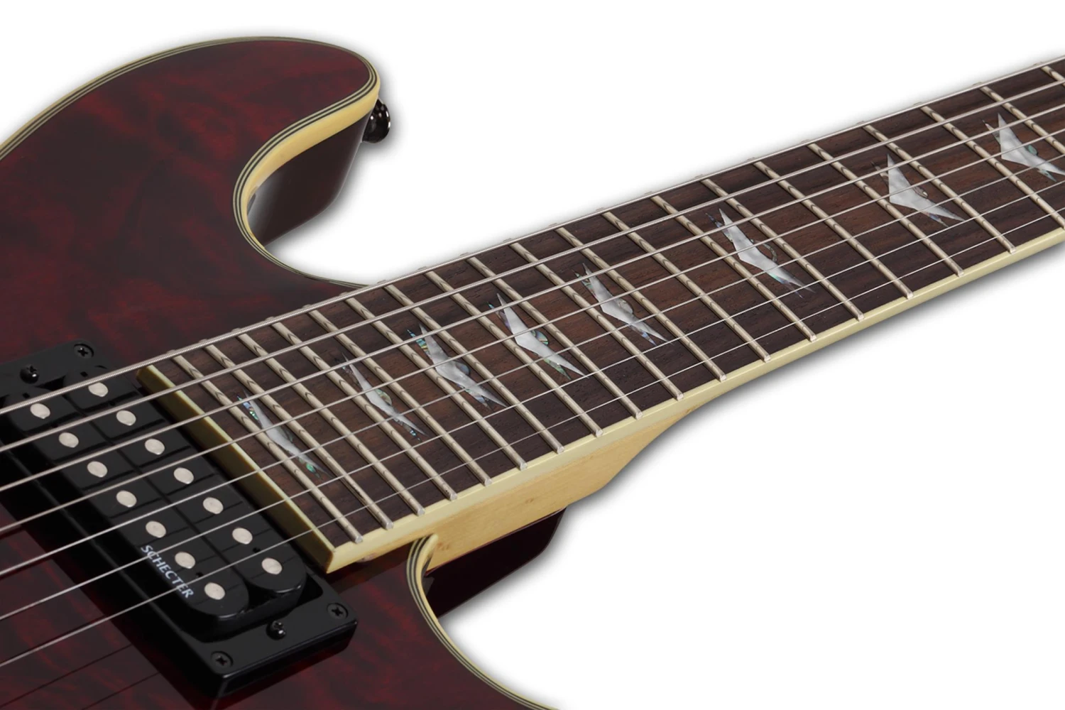 Schecter Omen Extreme-7 Left Handed – Black Cherry 7 Schecter Omen Extreme-7 Left Handed – Black Cherry - Image 7