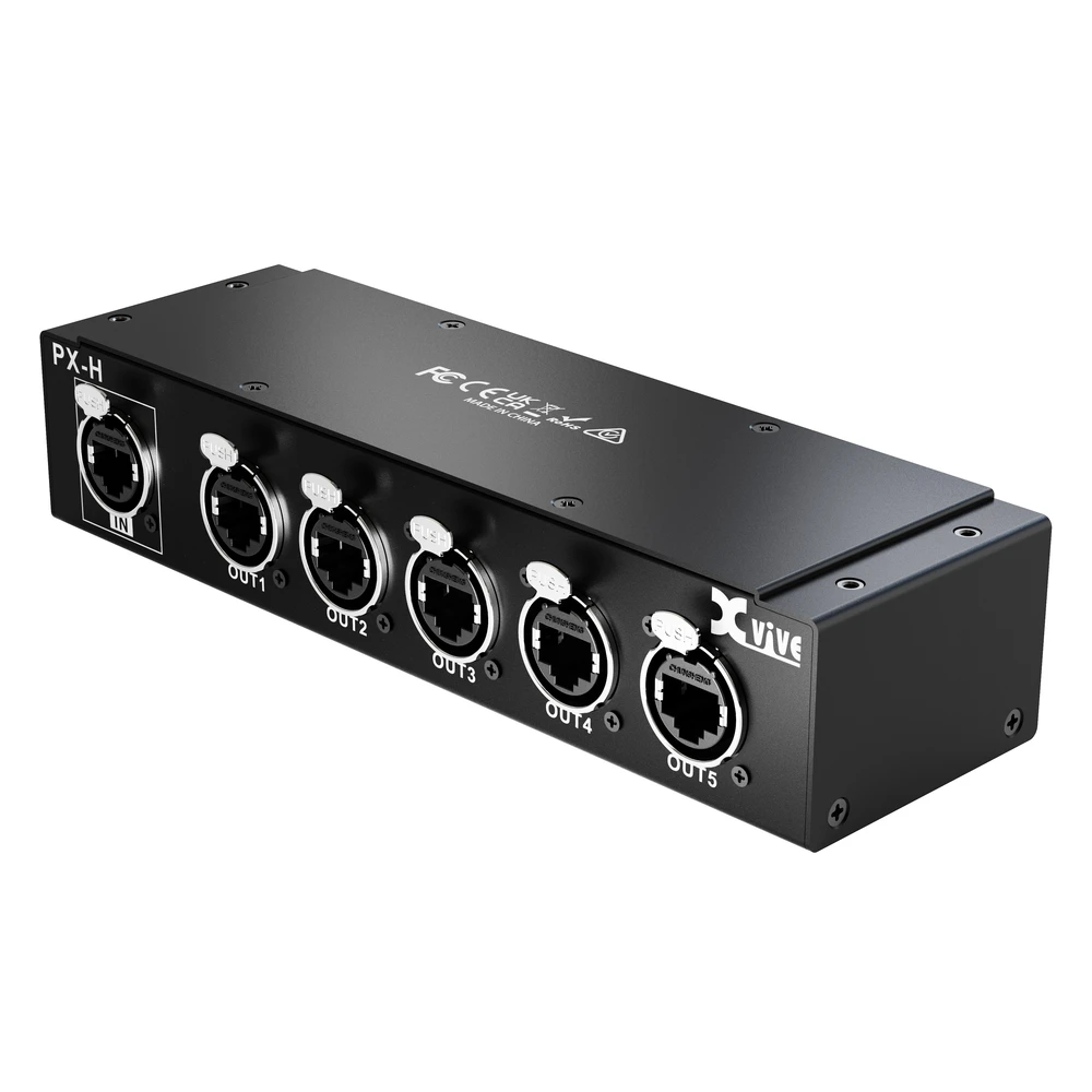 Xvive PX-H Hub - Breakout Box For 5 PX-A Connections, Allows 5 People To Connect! 1 Xvive PX-H Hub - Breakout Box For 5 PX-A Connections, Allows 5 People To Connect!