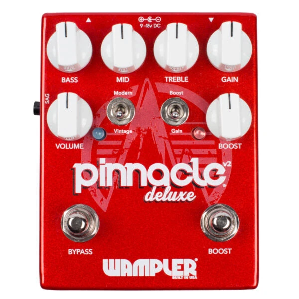 Wampler Pinnacle Deluxe Brown Sound British Distortion Pedal With Boost 1 Wampler Pinnacle Deluxe Brown Sound British Distortion Pedal With Boost