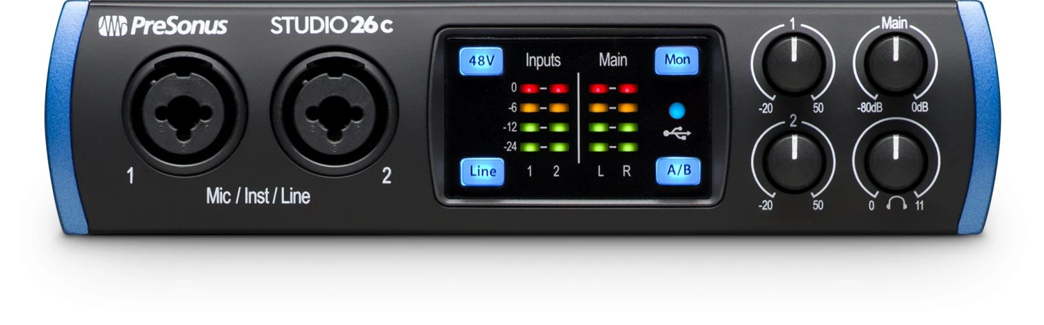 PreSonus Studio 26c USB-C Audio Interface 1 PreSonus Studio 26c USB-C Audio Interface