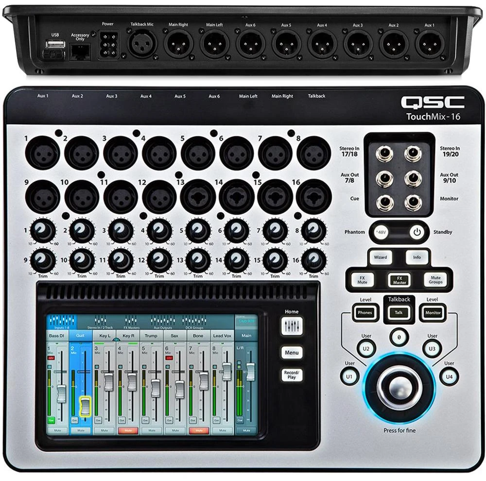 QSC TouchMix-16 20-Input Compact Digital Mixer 1 QSC TouchMix-16 20-Input Compact Digital Mixer