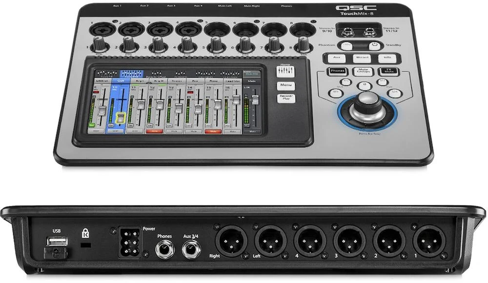 QSC TouchMix-8 12-Input Compact Digital Mixer 1 QSC TouchMix-8 12-Input Compact Digital Mixer