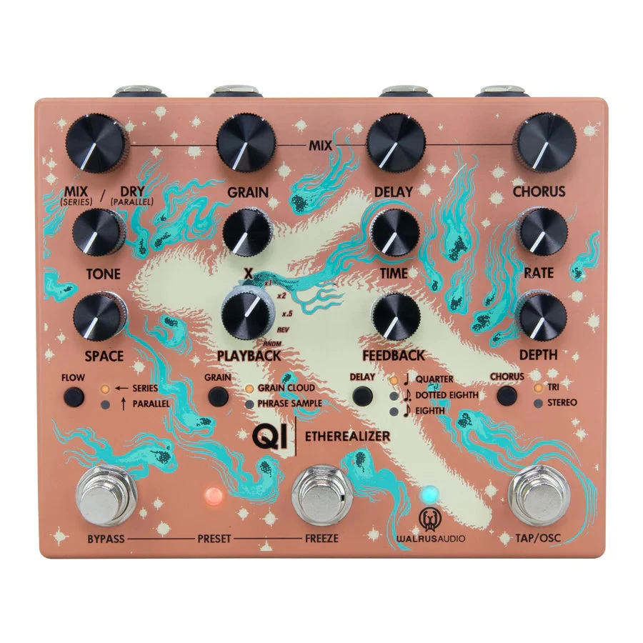 Walrus Audio Qi Etherealizer - Multi-Effect Soundscape Pedal 1 Walrus Audio Qi Etherealizer - Multi-Effect Soundscape Pedal