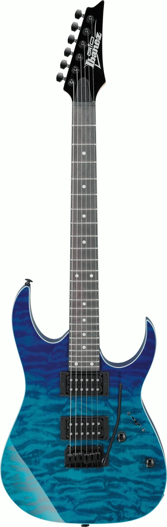 Ibanez Gio RG120QASP BGD Blue Graduation Electric Guitar 1 Ibanez Gio RG120QASP BGD Blue Graduation Electric Guitar