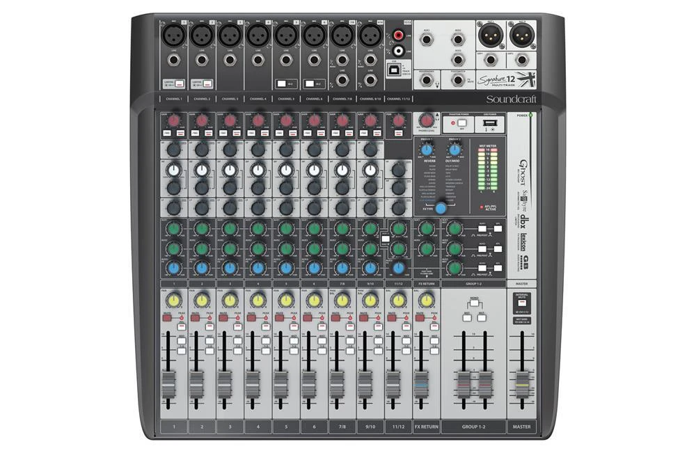 Soundcraft 12MTK Signature 12 Multi-Track Compact Analogue Mixer 1 Soundcraft 12MTK Signature 12 Multi-Track Compact Analogue Mixer