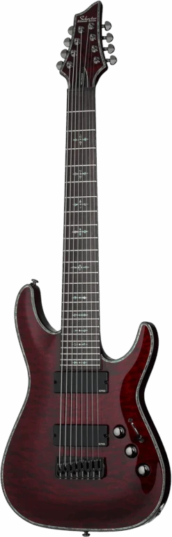 Schecter Hellraiser C-8 Eight String Electric Guitar Black Cherry