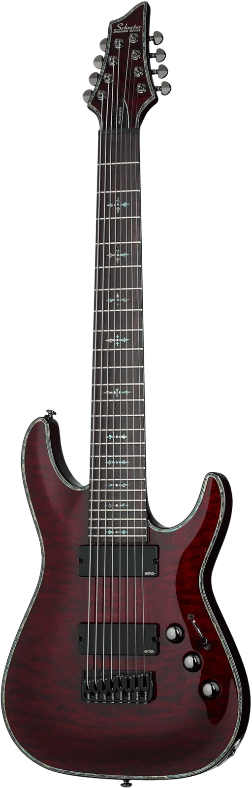 Schecter Hellraiser C-8 Eight String Electric Guitar Black Cherry 1 Schecter Hellraiser C-8 Eight String Electric Guitar Black Cherry