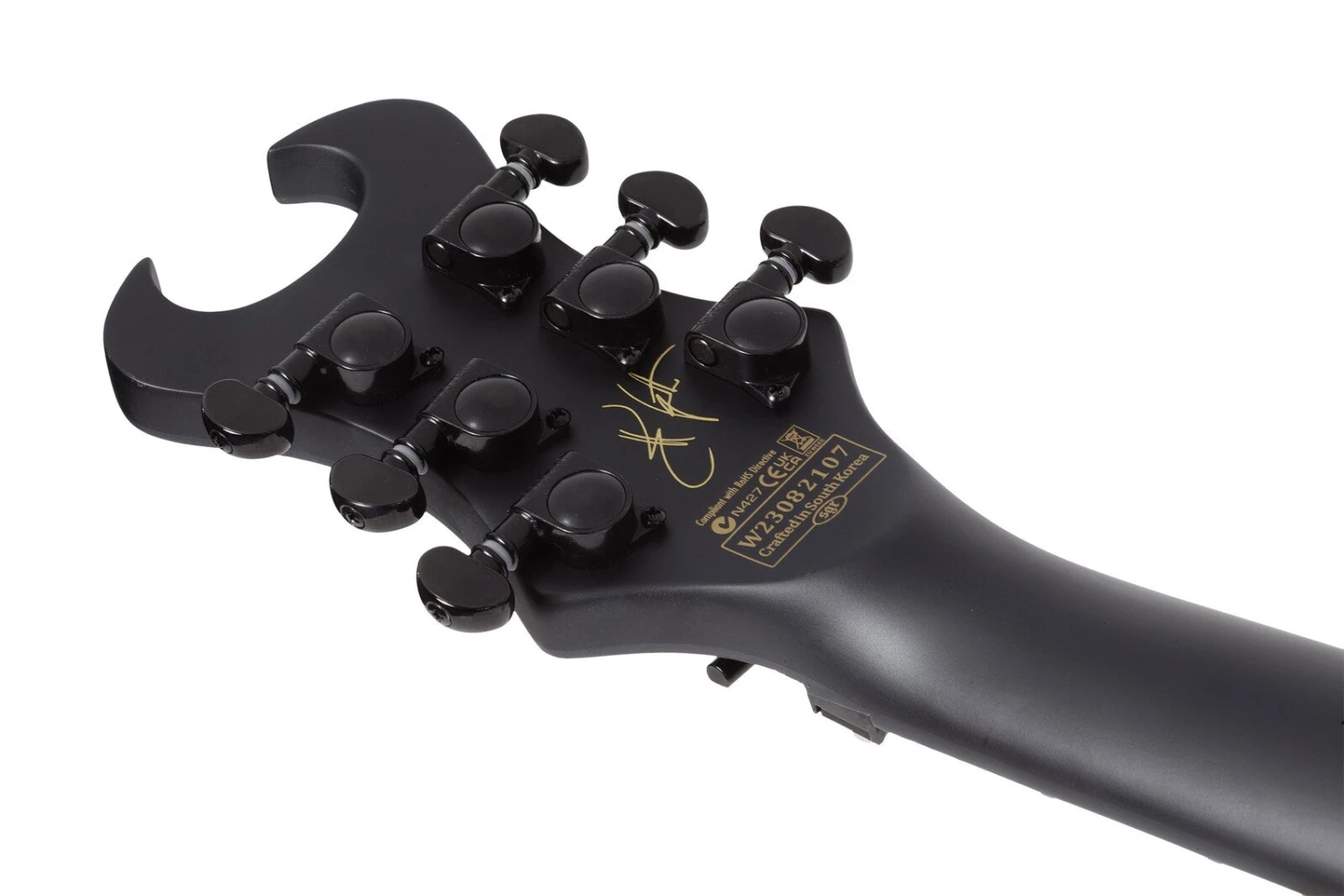 Schecter Synyster Custom-S Distressed Satin Black 4 Schecter Synyster Custom-S Distressed Satin Black - Image 4