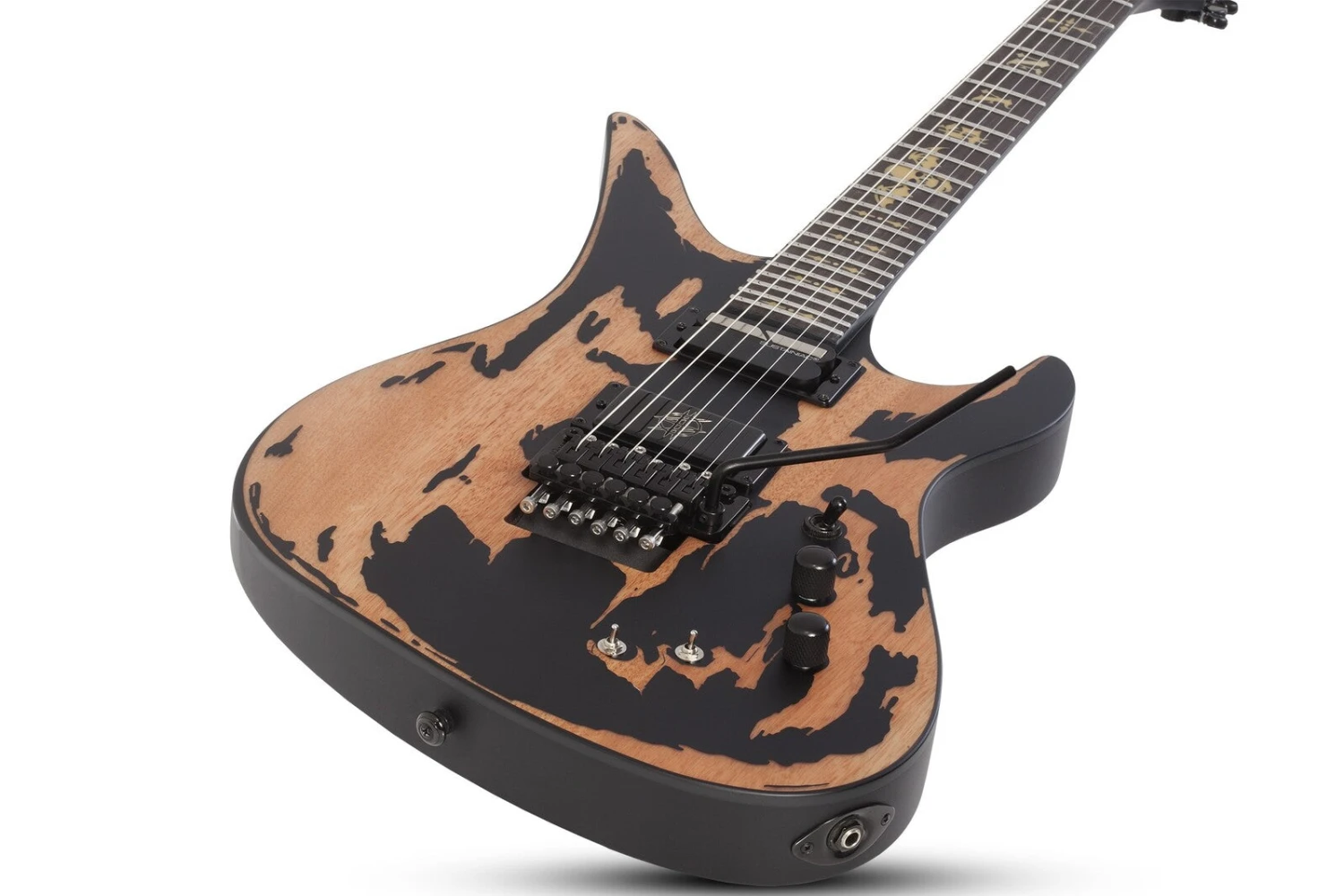 Schecter Synyster Custom-S Distressed Satin Black 2 Schecter Synyster Custom-S Distressed Satin Black - Image 2