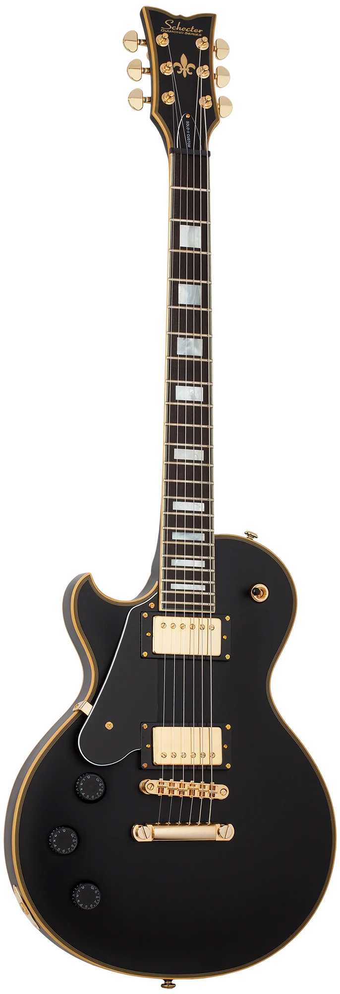 Schecter Solo-II Custom Aged Black Satin Left Handed 1 Schecter Solo-II Custom Aged Black Satin Left Handed