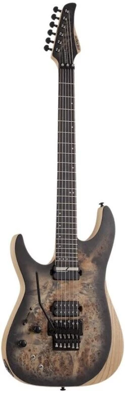 Schecter Reaper-6 FR S Left Hand Satin Charcoal Burst