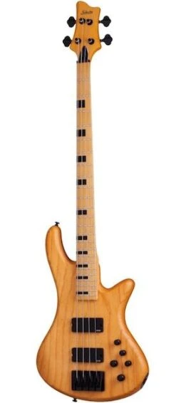 Schecter Stiletto 4 Session Bass Guitar – Aged Natural Satin