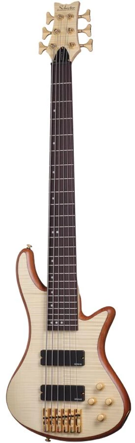 Schecter Stiletto Custom 6 Bass Guitar – Natural Satin 1 Schecter Stiletto Custom 6 Bass Guitar – Natural Satin