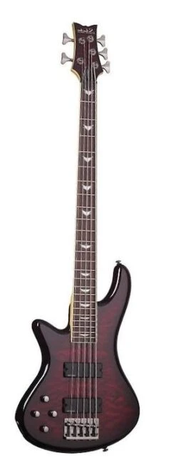 Schecter Stiletto Extreme 5 Left Hand Black Cherry Bass Guitar