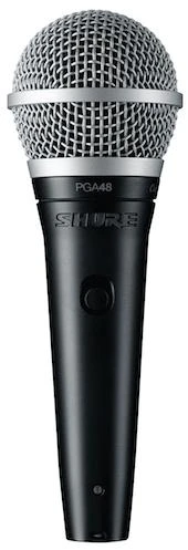 Shure PGA48QTR Vocal Cardioid Dynamic Microphone With XLR-QTR Cable