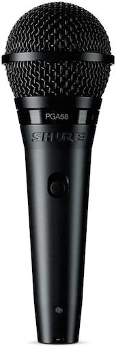 Shure PGA58QTR Vocal Cardioid Dynamic Microphone With XLR-QTR Cable