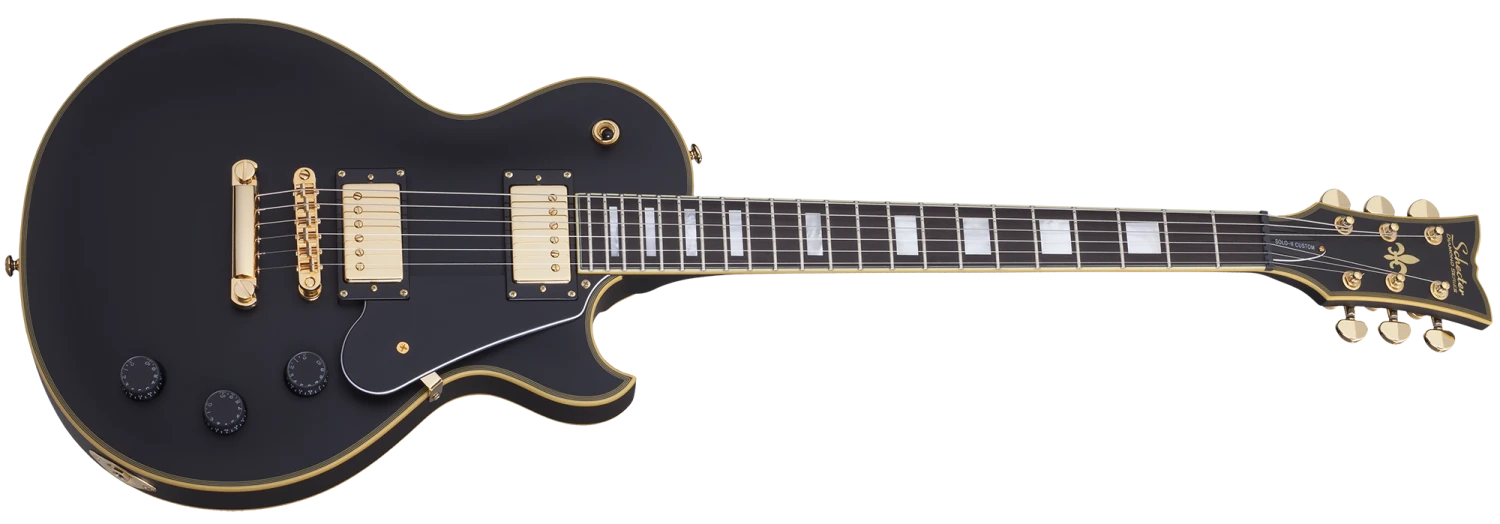 Schecter Solo-II Custom Aged Black Satin Left Handed 2 Schecter Solo-II Custom Aged Black Satin Left Handed - Image 2