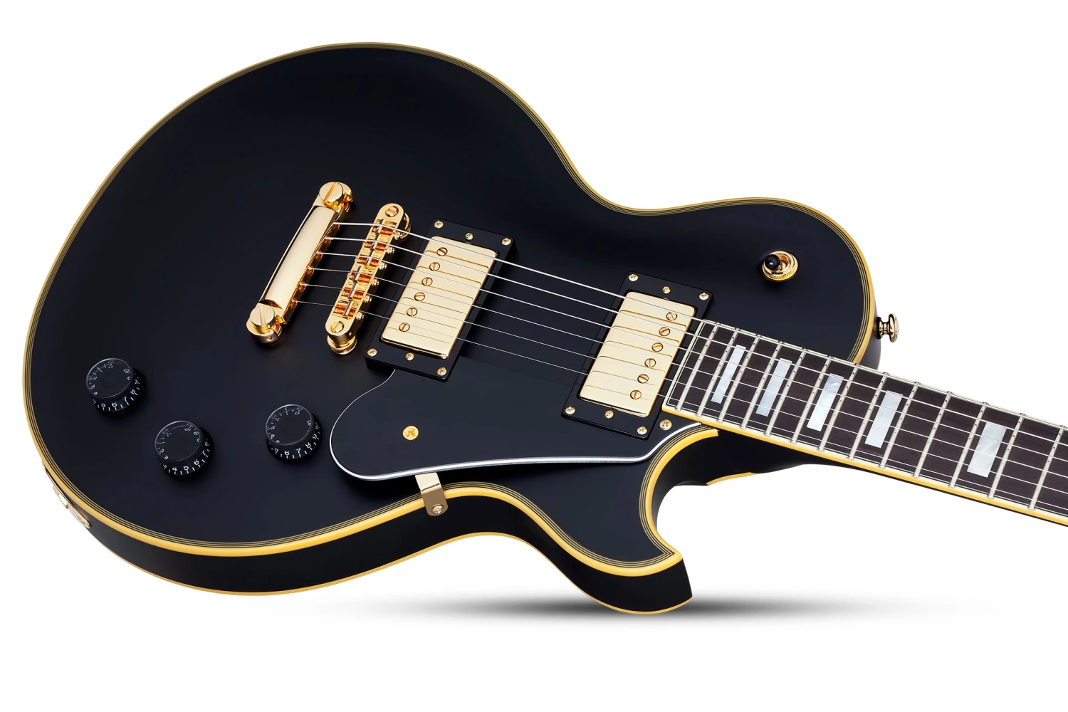 Schecter Solo-II Custom Aged Black Satin Left Handed 3 Schecter Solo-II Custom Aged Black Satin Left Handed - Image 3