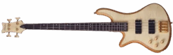 Schecter Stiletto Custom 4 Left Hand Natural Satin Bass Guitar 8 Schecter Stiletto Custom 4 Left Hand Natural Satin Bass Guitar -Guitar Store StilettoCustom 4LH.01
