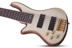 Schecter Stiletto Custom 5 Natural Satin Left Hand Bass Guitar 8 Schecter Stiletto Custom 5 Natural Satin Left Hand Bass Guitar -Guitar Store StilettoCustom 5LH.02