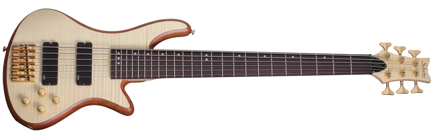 Schecter Stiletto Custom 6 Bass Guitar – Natural Satin 2 Schecter Stiletto Custom 6 Bass Guitar – Natural Satin - Image 2