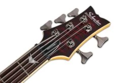 Schecter Stiletto Extreme 5 Left Hand Black Cherry Bass Guitar -Guitar Store StilettoExtreme 5LH.06