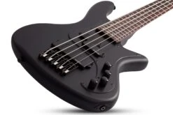 Schecter Stiletto Stealth-5 Satin Black -Guitar Store StilettoStealth 5.02