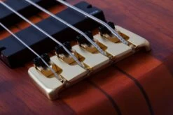 Schecter Stiletto Studio 4 Left Hand Fretless Honey Satin Bass Guitar -Guitar Store StilettoStudio 4FLLH.06