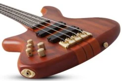 Schecter Stiletto Studio 4 Left Hand Honey Satin Bass Guitar -Guitar Store StilettoStudio 4LH.13
